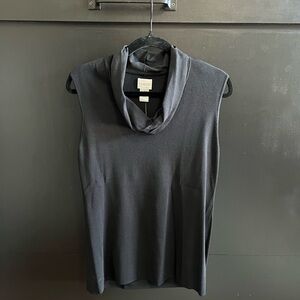 Chico's Elegant Black Cowl Neck Top